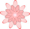 Cartoon Pink Flower Clip Art
